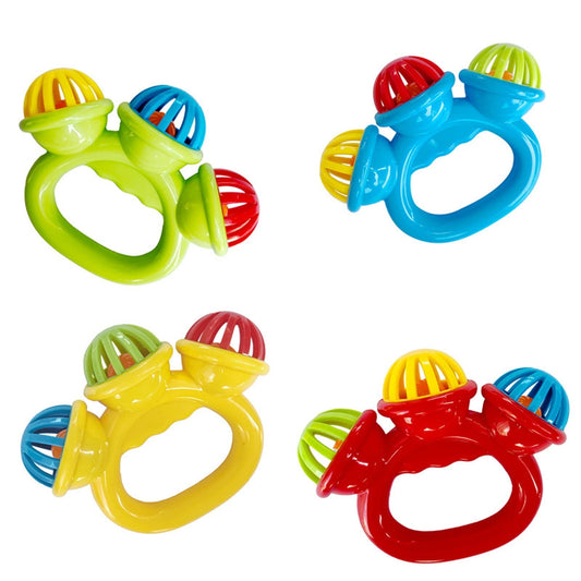 Toys for Kids! Fwttom Baby Rattles 0-6 Months, Toddler Toys Rattles for Babies 0-6 Months, Multifunctional Infant Sensory Baby Toys with Teething Ring & Hand Bells