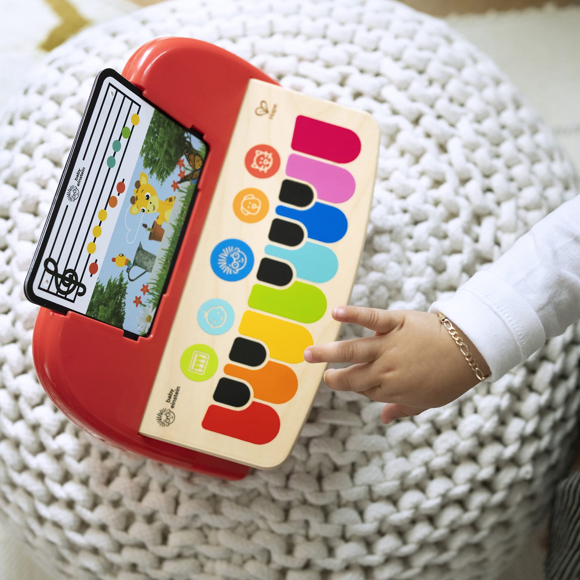 Baby Einstein Cal’s First Melodies Magic Touch Wooden Piano Musical Toy for Babies and Toddlers, 6 Months+
