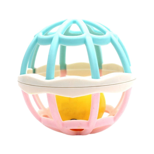 PEONAVET Baby Rattle Ball Infant Soft Rubber Rattles Press The Soothing Newborn Kid Early Education Fitness Soft Rubber Ball Hand Grasping Ball 0-1 Years Old Christmas Gifts on Clearance