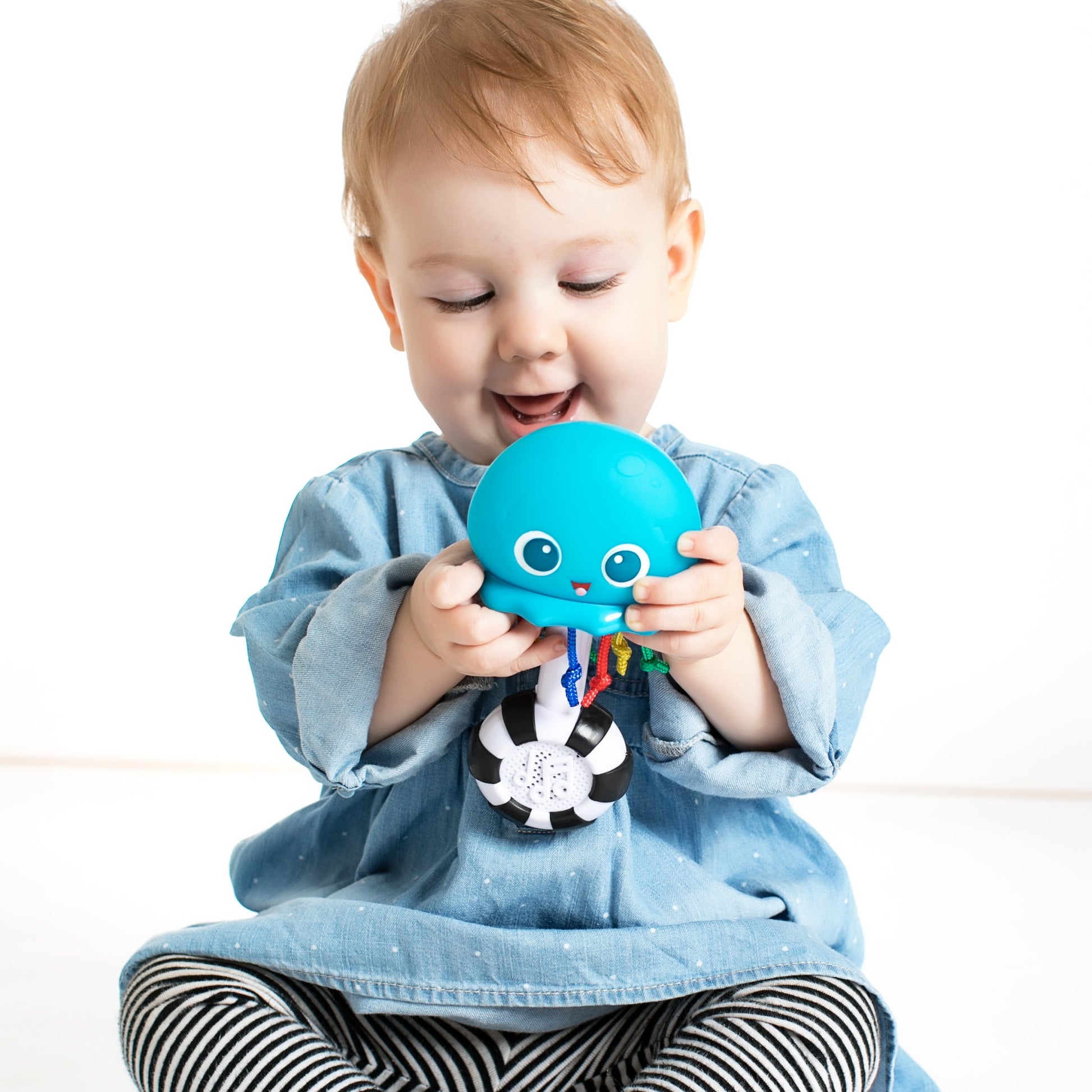Baby Einstein Ocean Glow Sensory Shaker Musical Toy, Ages Newborn +