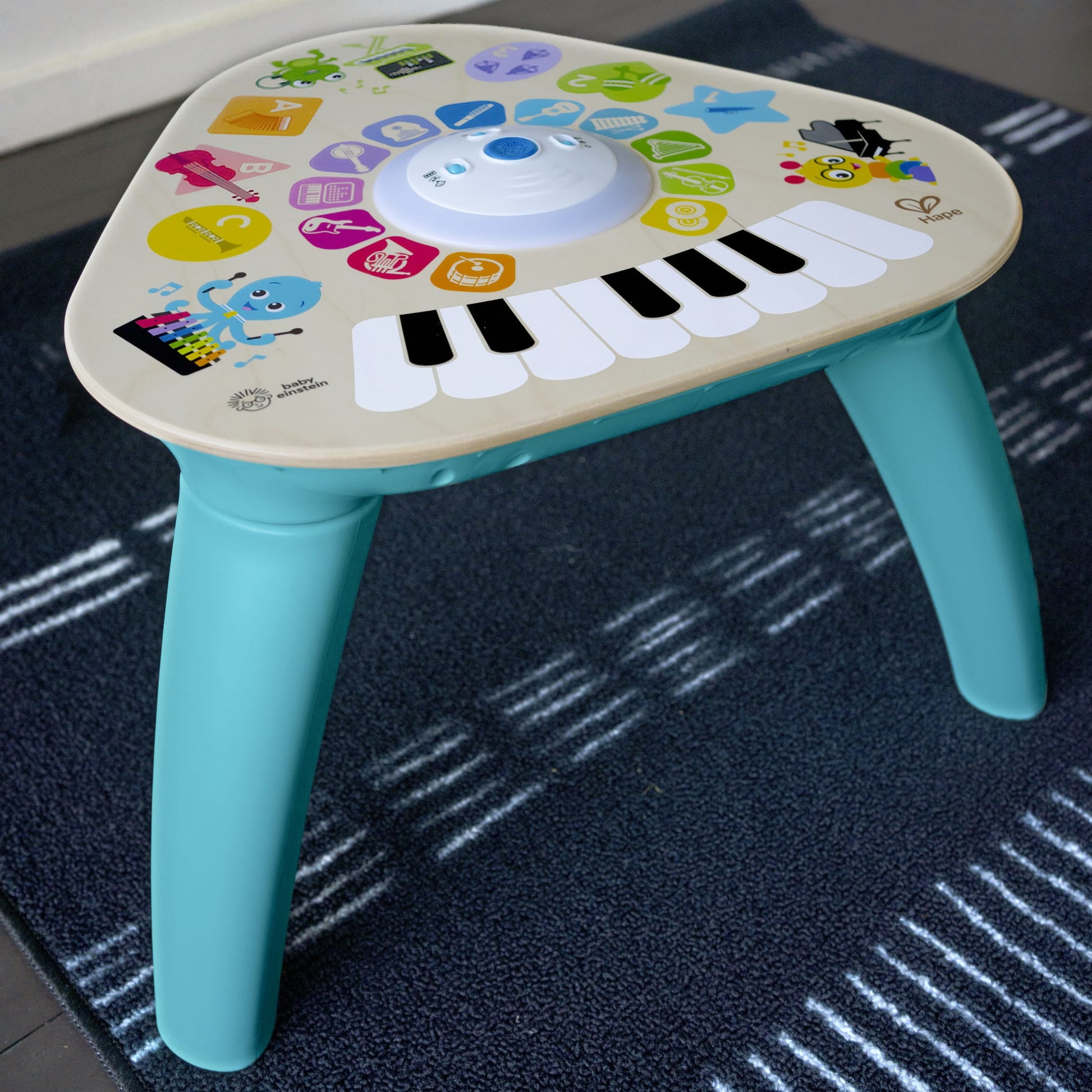 Baby Einstein Clever Composer Tune Table Magic Touch Electronic Wooden Activity Toddler and Baby Toy, Ages 6 months +