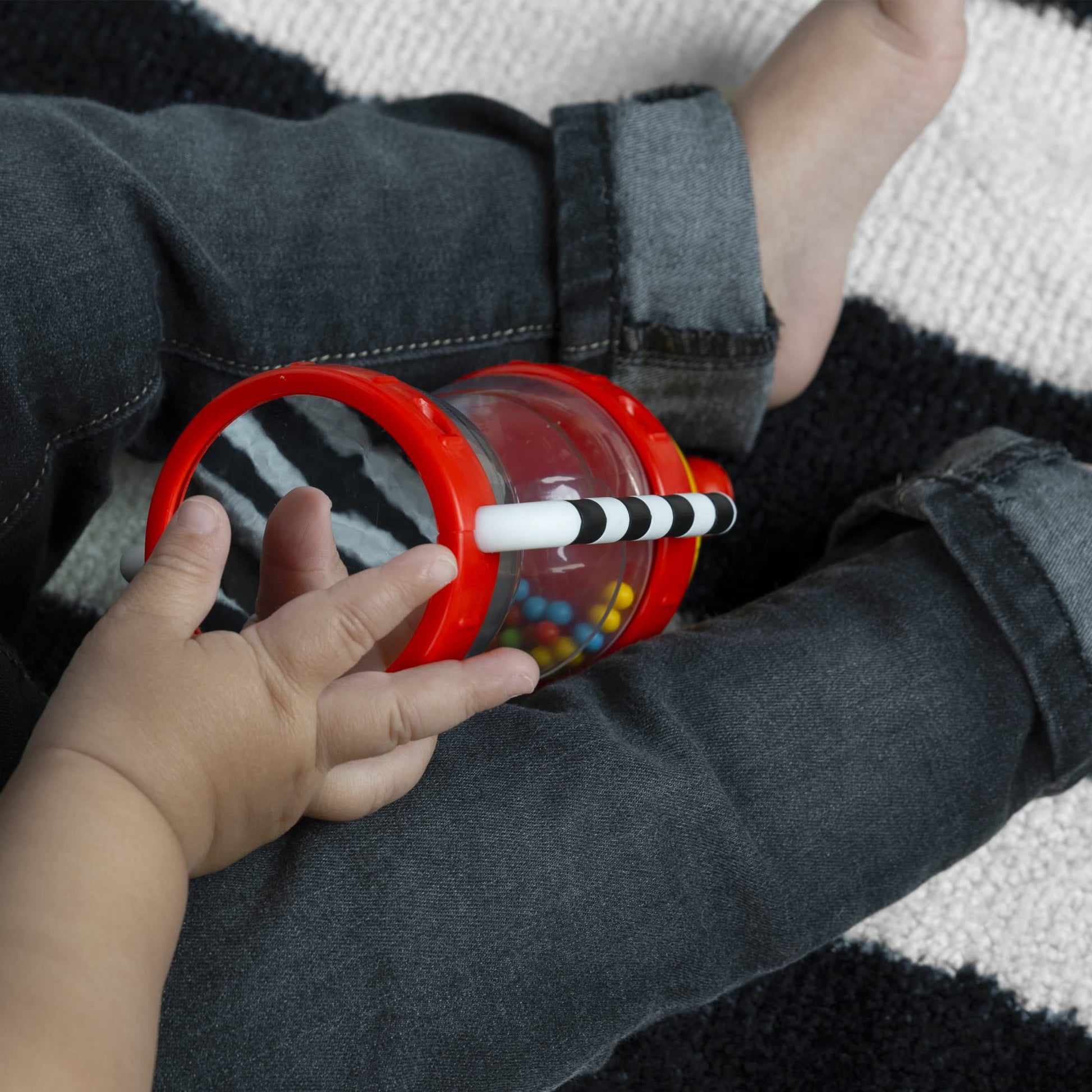 Baby Einstein Cal’s Sensory Shake-up Activity Rattle, Ages 3+ Months