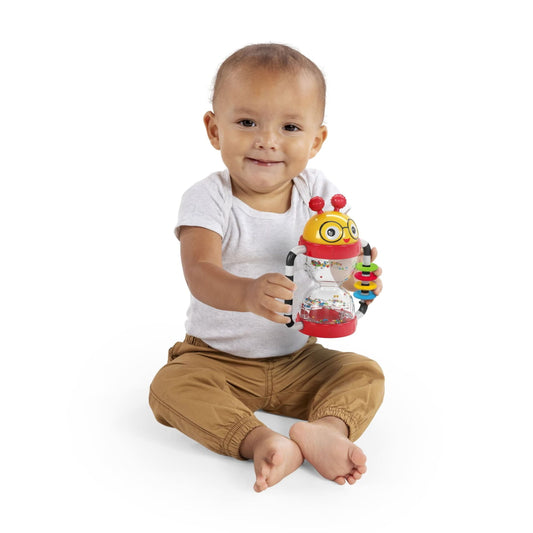 Baby Einstein Cal’s Sensory Shake-up Activity Rattle, Ages 3+ Months
