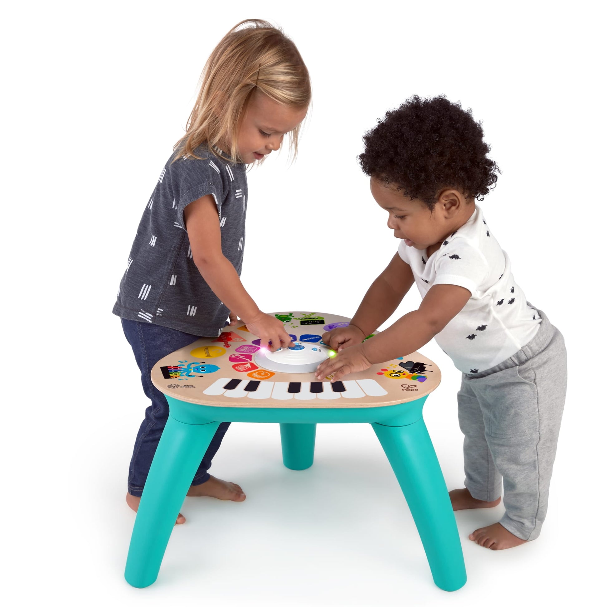 Baby Einstein Clever Composer Tune Table Magic Touch Electronic Wooden Activity Toddler and Baby Toy, Ages 6 months +