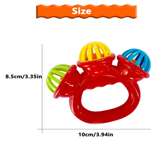 Toys for Kids! Fwttom Baby Rattles 0-6 Months, Toddler Toys Rattles for Babies 0-6 Months, Multifunctional Infant Sensory Baby Toys with Teething Ring & Hand Bells