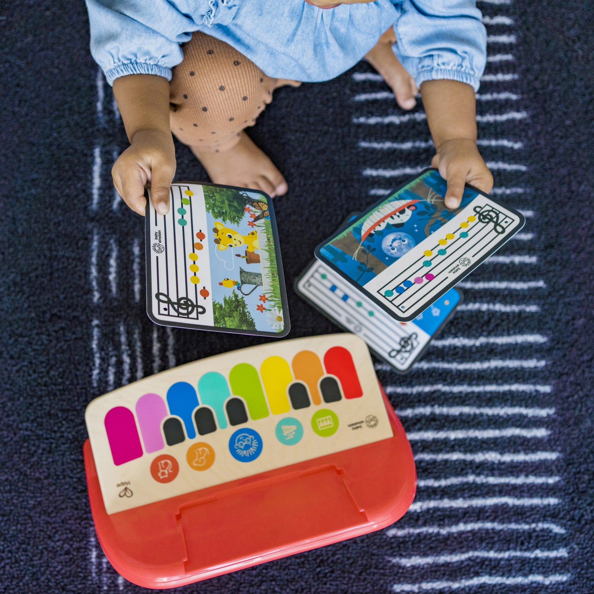 Baby Einstein Cal’s First Melodies Magic Touch Wooden Piano Musical Toy for Babies and Toddlers, 6 Months+