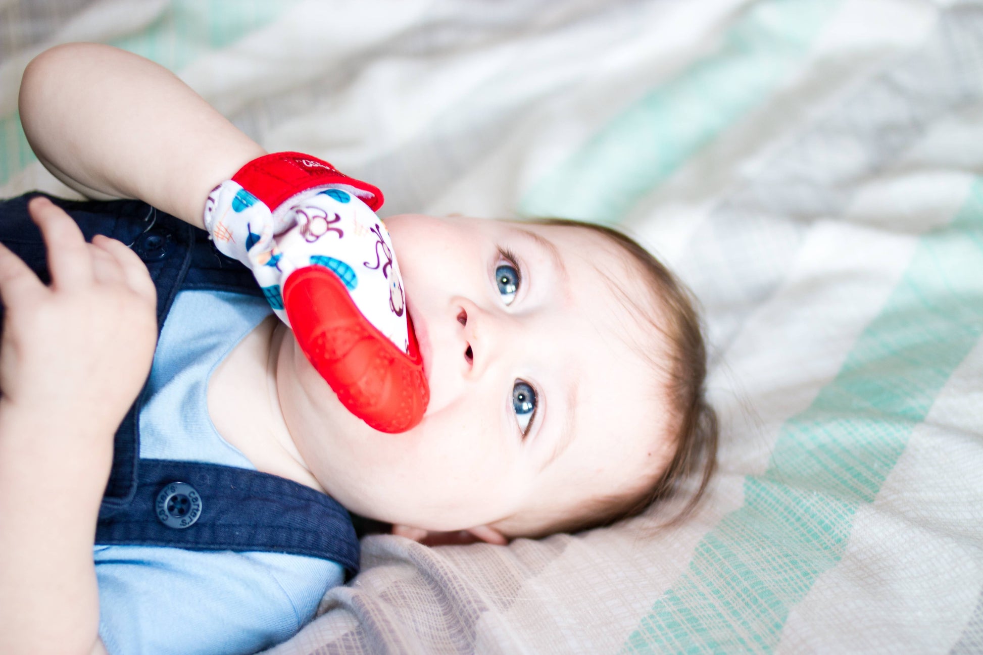Nuby Baby Teething Mitten, Choose Character